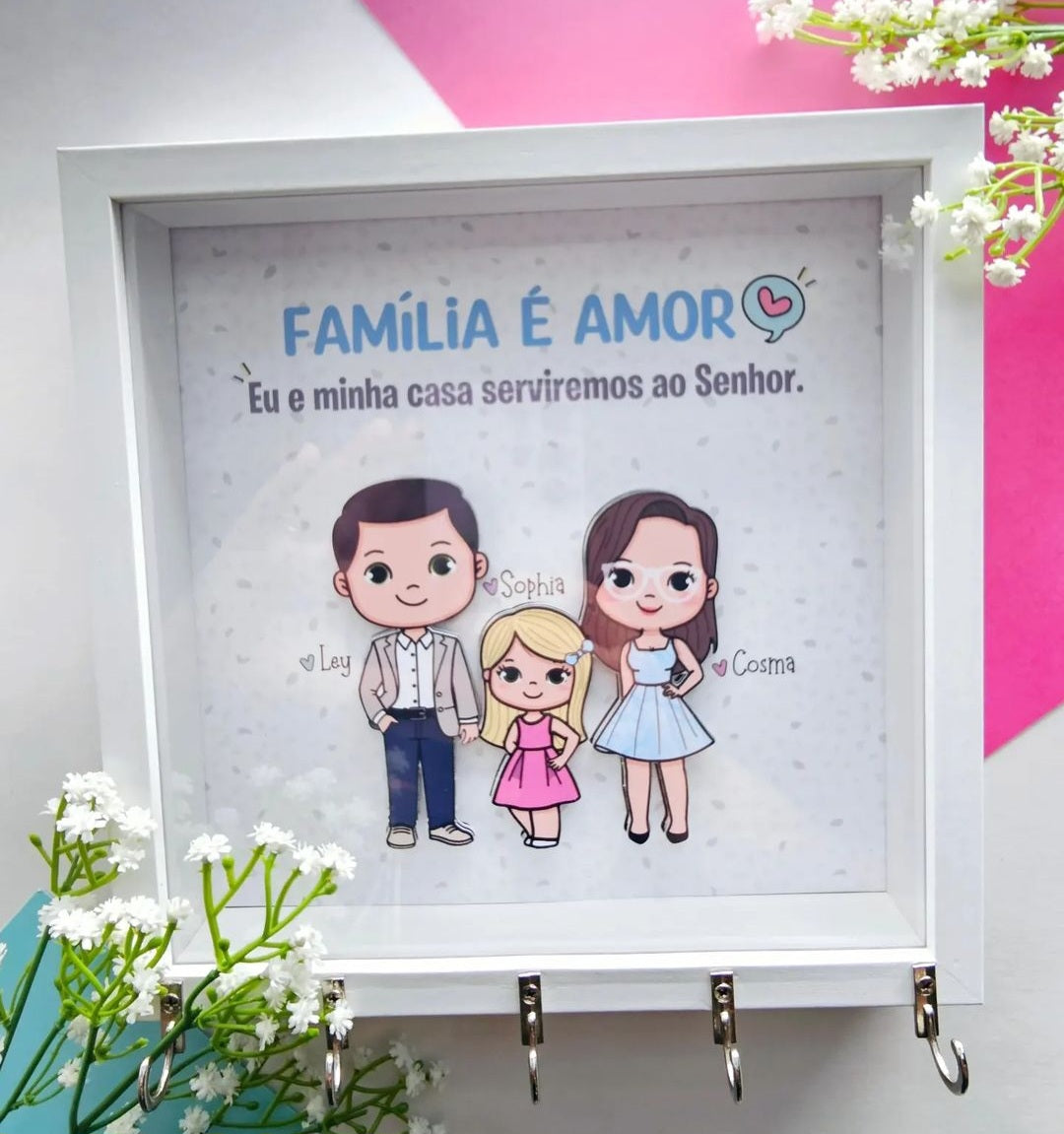 Quadrinho FOFYS com Porta Chaves