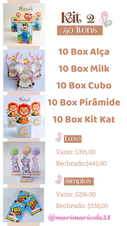 Kit 50 itens