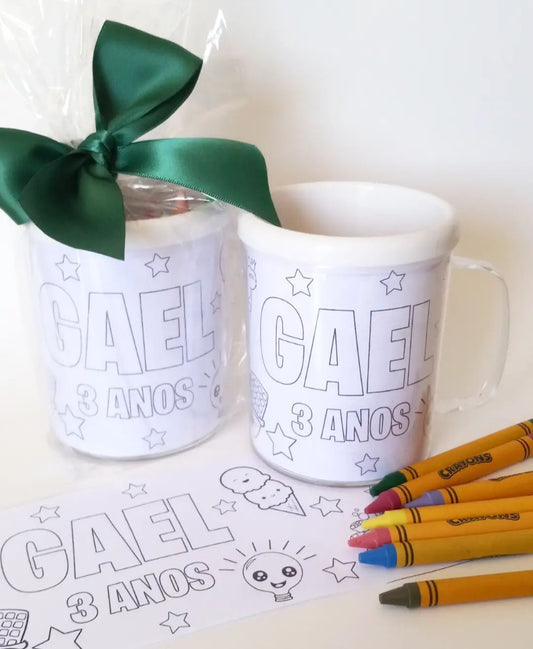 Caneca para Colorir