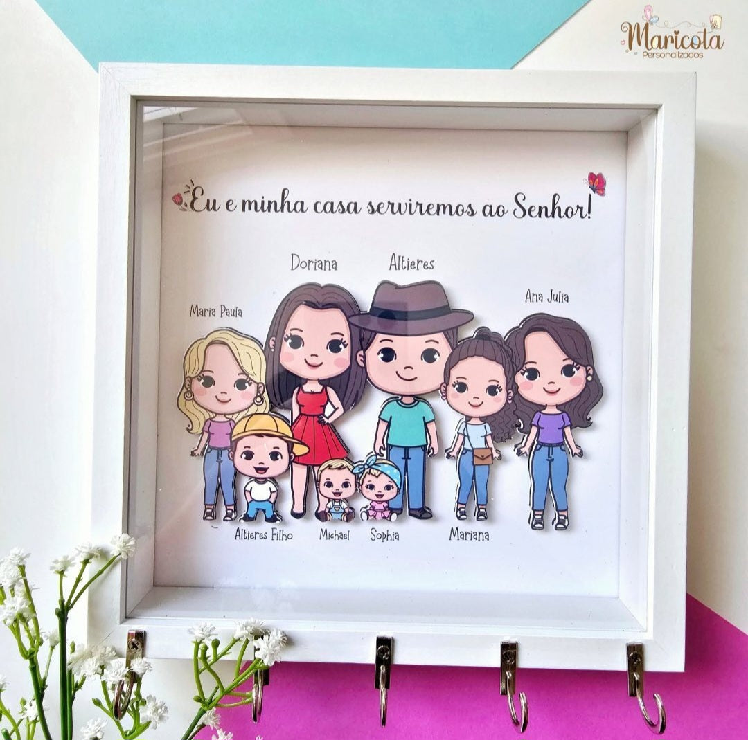 Quadrinho FOFYS com Porta Chaves