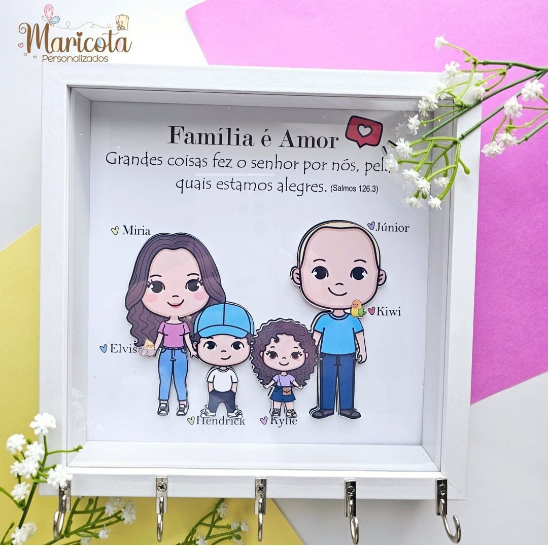 Quadrinho FOFYS com Porta Chaves